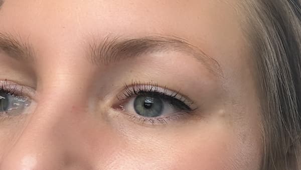 Image of eyebrows before applying permanent eyebrows