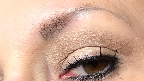 Image of eyebrows before applying eyebrow pencil