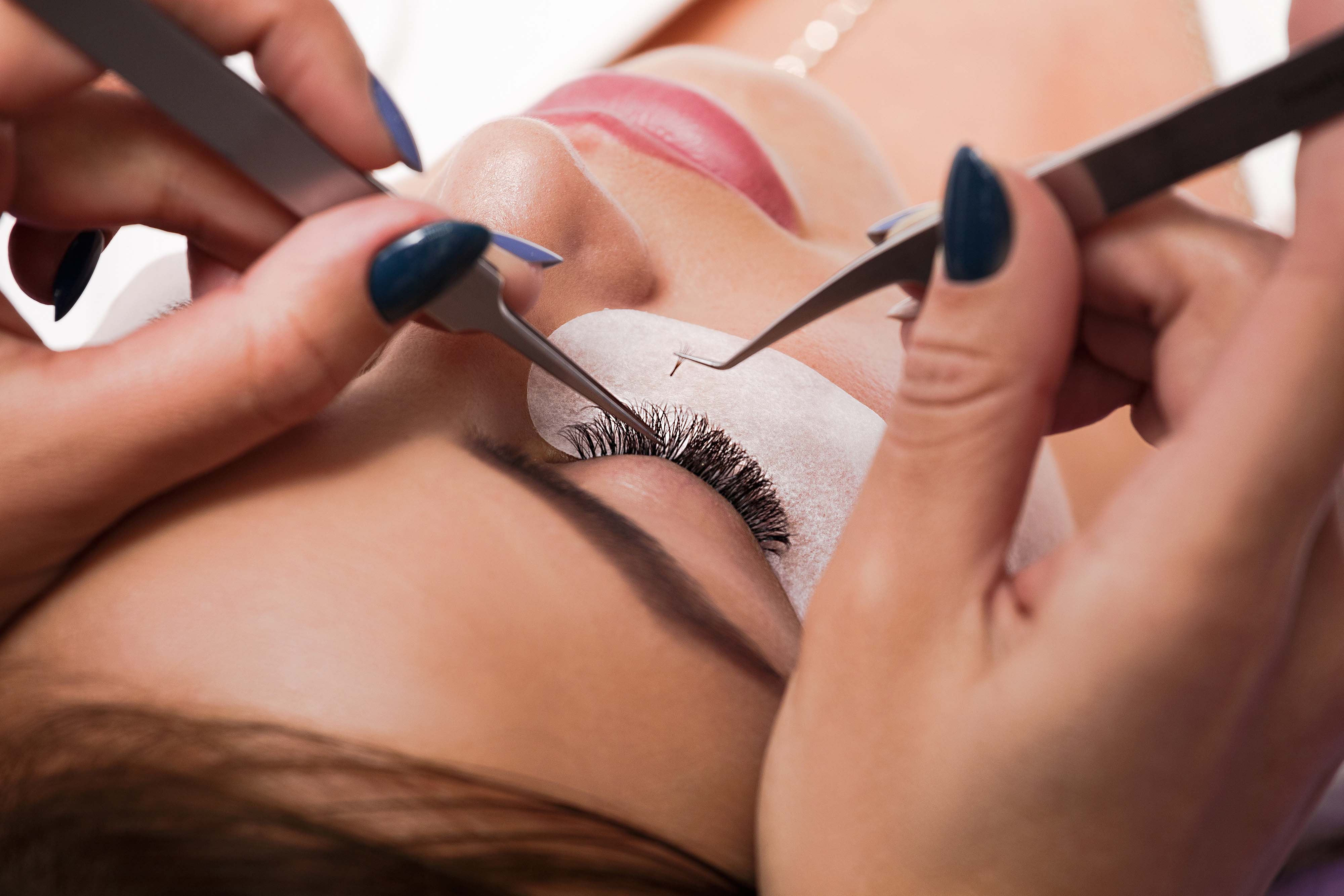 Eyelash extension process