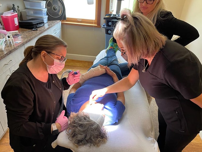 Permanent Makeup Session with Client Academy by Michelle | Albuquerque Permanent Makeup & Microblading Training
